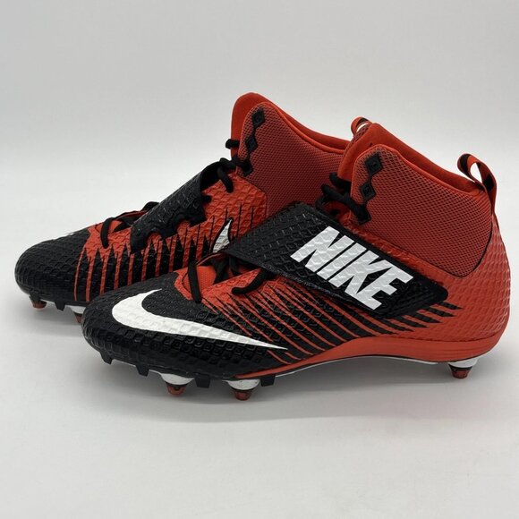 Nike Lunarbeast PRO D Men's Size 10.5 Football Cleats Orange Black (833419-018) - Picture 6 of 12